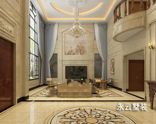 VR體驗館--海南復(fù)式客廳豪宅別墅裝飾全景設(shè)計圖