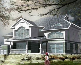 686兩層農(nóng)村別墅住宅全套施工圖20m×14m