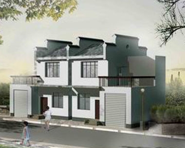 455湖南社會主義新農(nóng)村可雙拼住宅 8.4m×10.8m