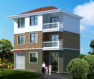 [永云別墅]AT907三層農(nóng)村自建房別墅住宅設(shè)計(jì)圖紙11m×10m