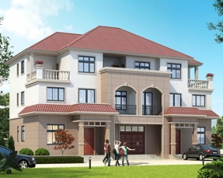 永云新款A(yù)T1826三層聯(lián)排兄弟合建別墅設(shè)計(jì)施工圖紙20mX12.5m