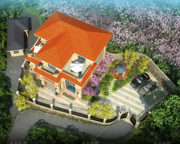 【實(shí)地設(shè)計(jì)】婁底張總(帶傳統(tǒng)堂屋)客廳挑高簡歐式私人別墅帶庭院設(shè)計(jì)