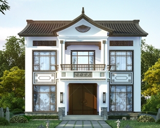 【永云出品】清雅賢居1#款/新中式帶閣樓傳承經(jīng)典別墅設(shè)計(jì)全套圖紙